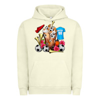Pigment Pistachio Soccer Cold Drink Frappe Urban Hoodie - FaDigitalArtStudio