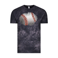 Cloud Black leopard baseball patch Vintage Tee - Jasminsmagicworld
