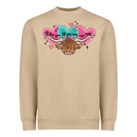 Mushroom western cow and heart Heavyweight Sweatshirt - MaliasSmallBusiness