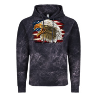 Cloud Black American Flag Eagle Vintage Hoodie - LillyAllenDesigns