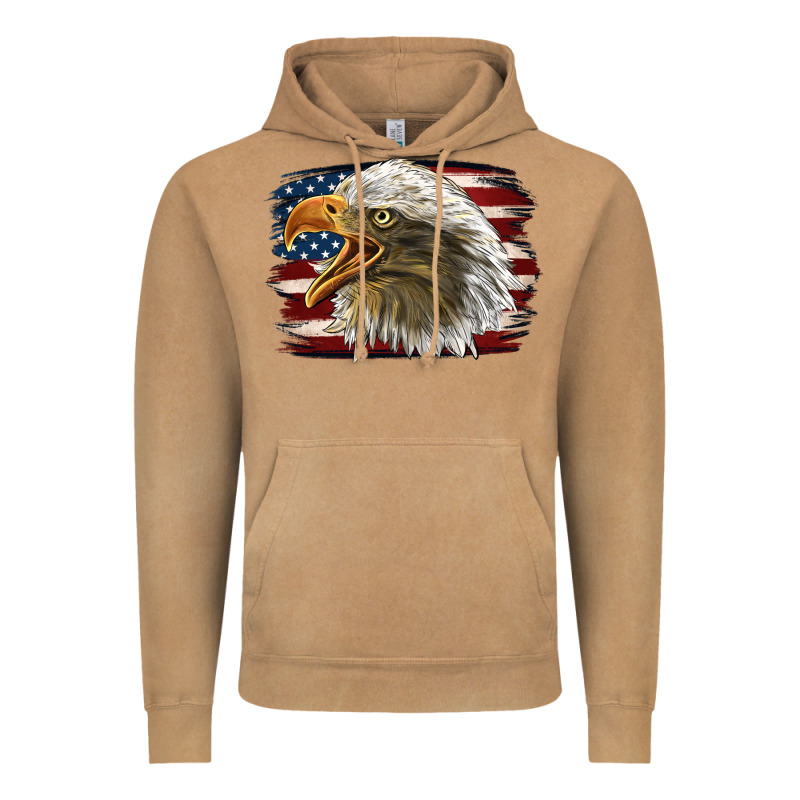 American Flag Eagle Vintage Hoodie by LillyAllenDesigns | Teevron