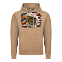 Vintage Coffee American Flag Eagle Vintage Hoodie - LillyAllenDesigns