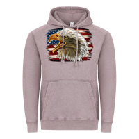 Vintage Zinc American Flag Eagle Vintage Hoodie - LillyAllenDesigns
