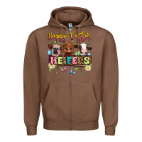 Chestnut happy easter heifers Zipper Hoodie - Artiststas