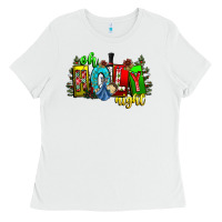 White oh holy night Ladies Tee - CowhideDigitalArt