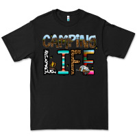 Black camping life Premium Tee - CowhideDigitalArt
