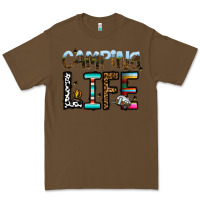 Cacao camping life Premium Tee - CowhideDigitalArt