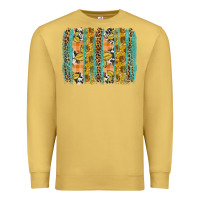 Antique Gold Fall sunflower brushstrokes Premium Sweatshirt - NancyCooperArtShop