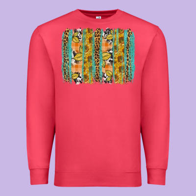 Fall Sunflower Brushstrokes Premium Sweatshirt Designed By Nancycooperartshop