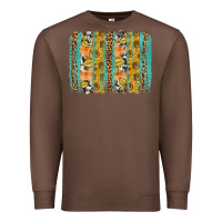 Chestnut Fall sunflower brushstrokes Premium Sweatshirt - NancyCooperArtShop