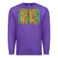 Purple Fall sunflower brushstrokes Premium Sweatshirt - NancyCooperArtShop