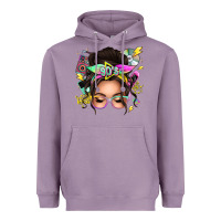 Lavender 90s messy bun Heavyweight Hoodie - texasbilliewilder