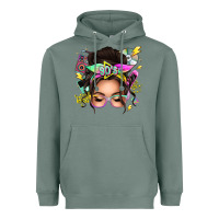 Sage 90s messy bun Heavyweight Hoodie - texasbilliewilder