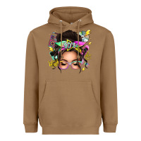 Toasted Coconut 90s messy bun Heavyweight Hoodie - texasbilliewilder
