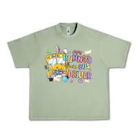 Oil Green every bunny's favorite bus driver malia Urban Heavy Tee - MaliasSmallBusiness