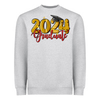 Heather Grey 2024 graduate Heavyweight Sweatshirt - MaliasSmallBusiness