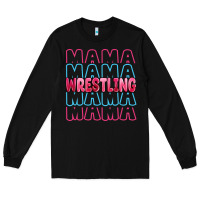 Black wrestling mama Long Sleeve Tee - MaliasSmallBusiness