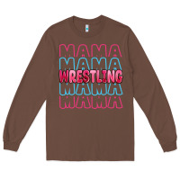 Chestnut wrestling mama Long Sleeve Tee - MaliasSmallBusiness
