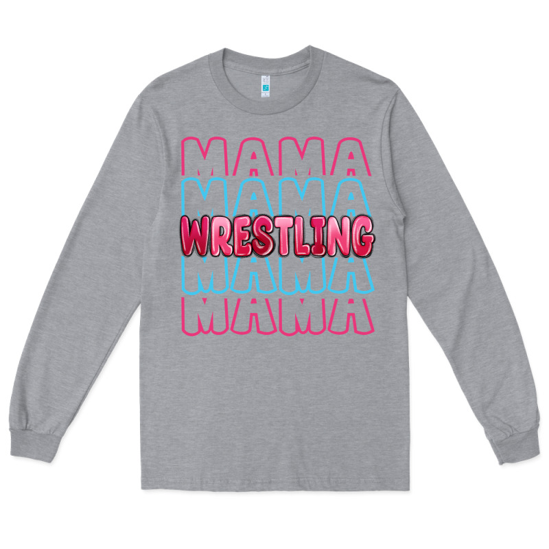 Wrestling Mama Long Sleeve Tee by MaliasSmallBusiness | Teevron