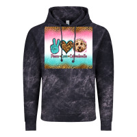 Cloud Black peace love labradoodle Vintage Hoodie - Jasminsmagicworld