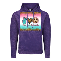 Cloud Purple peace love labradoodle Vintage Hoodie - Jasminsmagicworld
