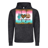Vintage Black peace love labradoodle Vintage Hoodie - Jasminsmagicworld