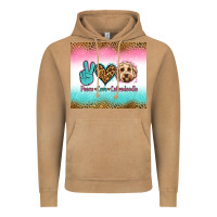 Vintage Camel peace love labradoodle Vintage Hoodie - Jasminsmagicworld