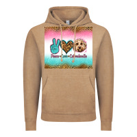 Vintage Coffee peace love labradoodle Vintage Hoodie - Jasminsmagicworld