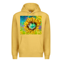 Antique Gold sparkling sunflower Premium Hoodie - TumblerDesignByShophia