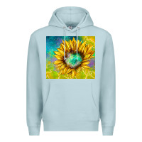Blue Mist sparkling sunflower Premium Hoodie - TumblerDesignByShophia