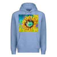 Colony Blue sparkling sunflower Premium Hoodie - TumblerDesignByShophia