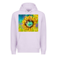 Lilac sparkling sunflower Premium Hoodie - TumblerDesignByShophia