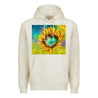 Oatmeal Heather sparkling sunflower Premium Hoodie - TumblerDesignByShophia