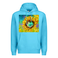 Ocean Blue sparkling sunflower Premium Hoodie - TumblerDesignByShophia