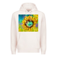 Pale Pink sparkling sunflower Premium Hoodie - TumblerDesignByShophia