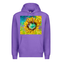 Purple sparkling sunflower Premium Hoodie - TumblerDesignByShophia