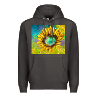 Smoke sparkling sunflower Premium Hoodie - TumblerDesignByShophia