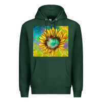 Sports Green sparkling sunflower Premium Hoodie - TumblerDesignByShophia