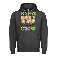 Charcoal Heather 100 days watching my students grow Zipper Hoodie - Artiststas