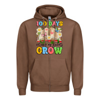 Chestnut 100 days watching my students grow Zipper Hoodie - Artiststas