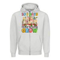 Dove Grey 100 days watching my students grow Zipper Hoodie - Artiststas