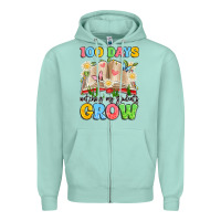 Seafoam 100 days watching my students grow Zipper Hoodie - Artiststas