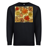 Black Fall leaves Premium Sweatshirt - NancyCooperArtShop