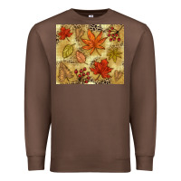 Chestnut Fall leaves Premium Sweatshirt - NancyCooperArtShop