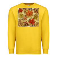 Lemon Fall leaves Premium Sweatshirt - NancyCooperArtShop