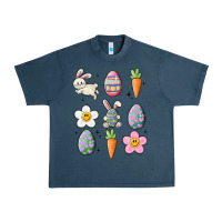 Midnight Navy easter doodles Urban Heavy Tee - MaliasSmallBusiness