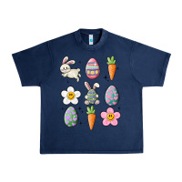 Navy easter doodles Urban Heavy Tee - MaliasSmallBusiness