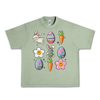 Oil Green easter doodles Urban Heavy Tee - MaliasSmallBusiness