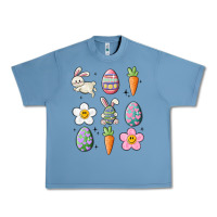 Pebble Blue easter doodles Urban Heavy Tee - MaliasSmallBusiness