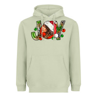 Matcha Joy with woman Heavyweight Hoodie - NancyCooperArtShop